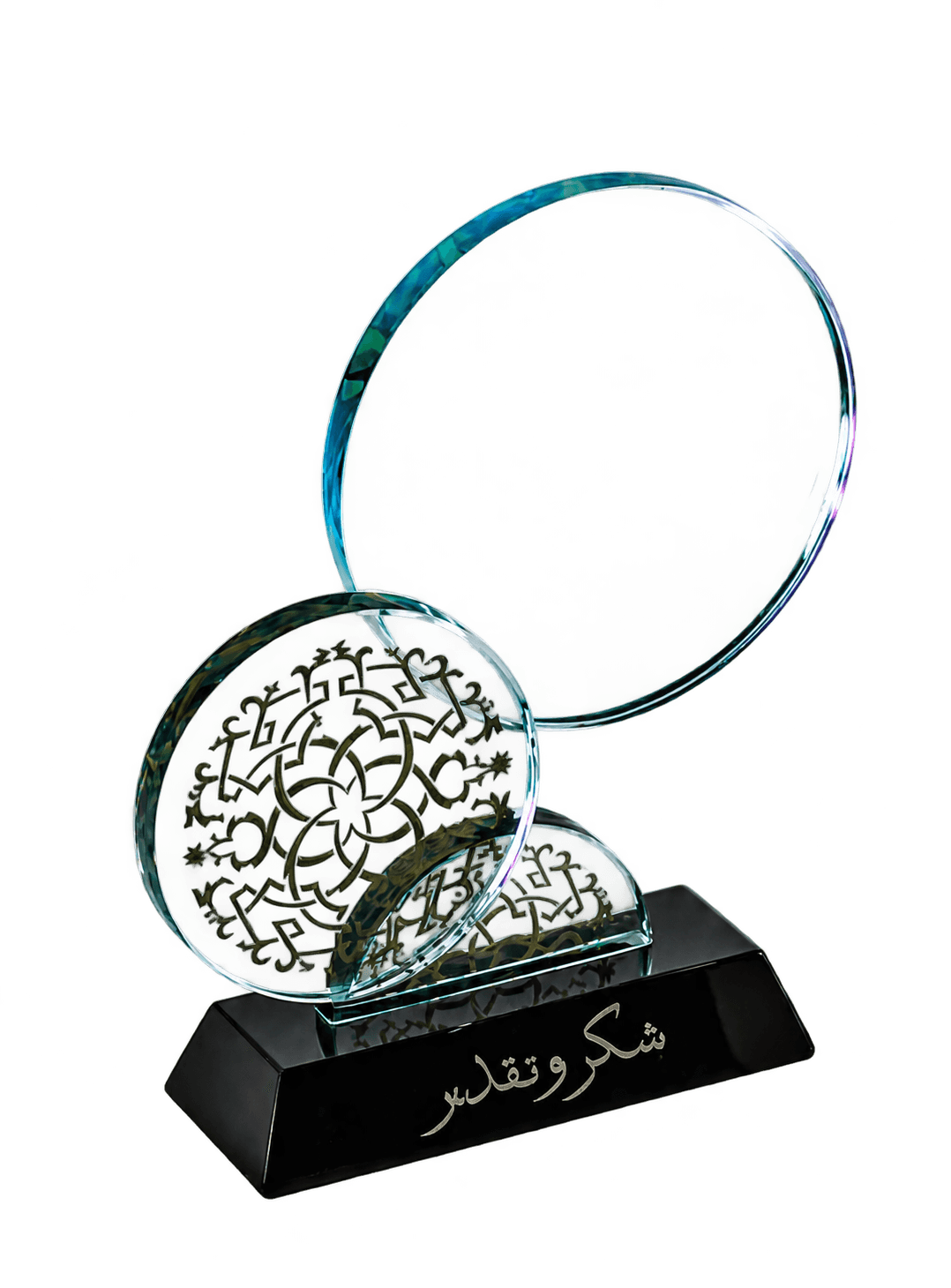 Round crystal award from the Crystal Masters collection
